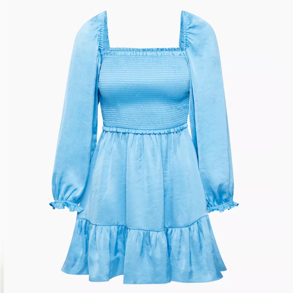 Tempest Satin Dress 2XS - Wave Blue
